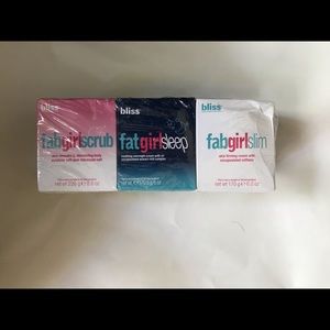 Bliss Fat Girl Scrub/Slim/Sleep Pack, never opened